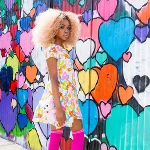 JapanLA for Rilakkuma rainbow alphabet dress size SMALL sold out rare find